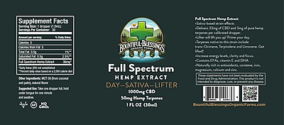 Daytime Full Spectrum Hemp Oil Extra Strength Formula Daytime Full Spectrum Hemp Oil Extra Strength Formula